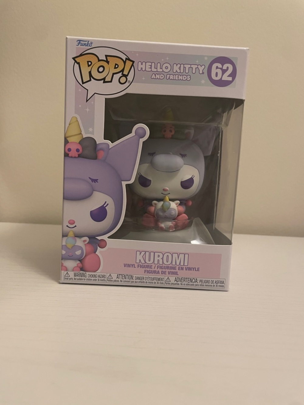 Funko Kuromi Lavender and Pink Vinyl Figure (#62)